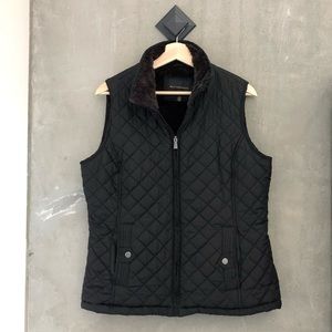 Weatherproof Faux Fur Quilted Vest
